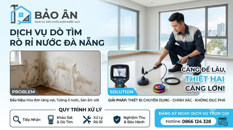 Dịch vụ dò tìm rò rỉ nước Bảo Ân